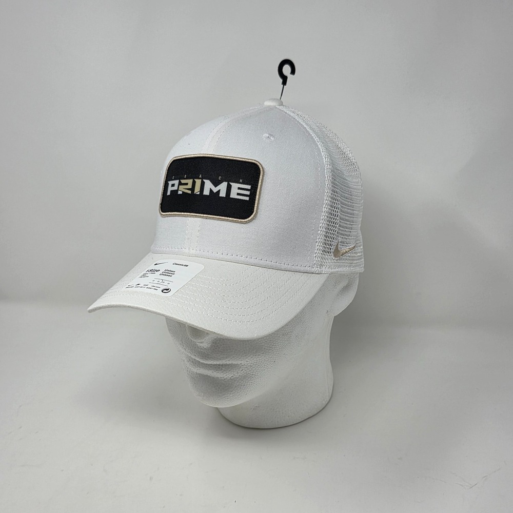 Nike Coach Prime Sideline Trucker Hat‎ Classic99 Cap White Colorado Buffaloes